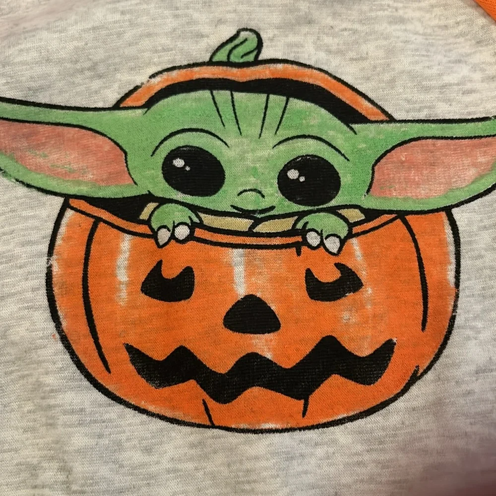STAR WARS GROGU in Pumpkin Cozy Sweater 3T NWT - Picture 3 of 4
